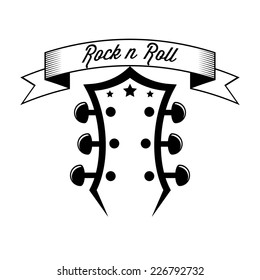 Rock n roll retro label