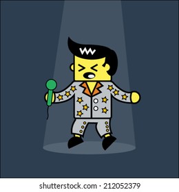 Rock  n roll singer.