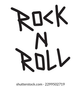 Rock N Roll  typography ,good for graphic design resources, posters, banners, printings, stikers, pamflets, and more.