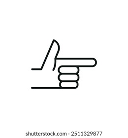 Rock On Hand Gesture icon. Simple rock on hand gesture icon for social media, app, and web design. Vector illustration