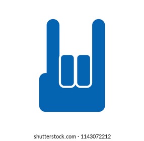 Rock on hand sign