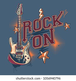 Rock on - music design with electric guitar