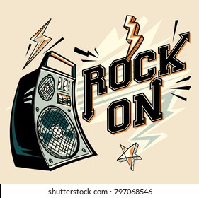 Rock on - music design with loudspeaker