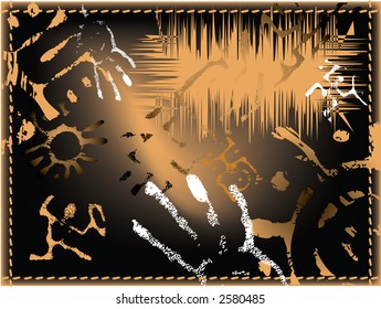  Rock paintings theme