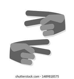 258 Rock Paper Scissors One Hand Images, Stock Photos & Vectors ...