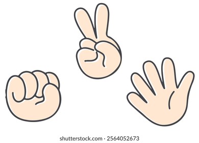 Rock, Paper, Scissors hand sign