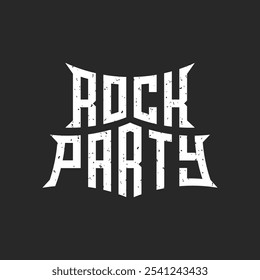 Rock Party Creative Typography Design