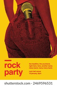 Rock Party Gig Poster Flyer Template