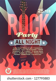 Rock party poster