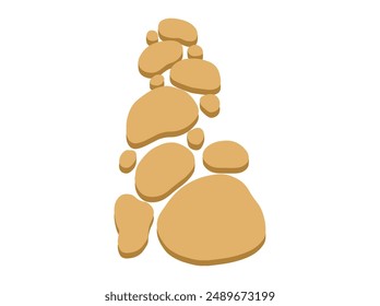 Rock Path texture Background illustration