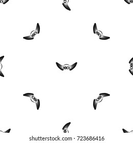 Rock pattern repeat seamless in black color for any design. Vector geometric illustration