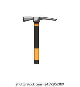 caricatura de pickaxe de roca. cincel de excavación, pictograma de silueta, equipo gráfico signo de pickaxe de roca. símbolo aislado Ilustración vectorial
