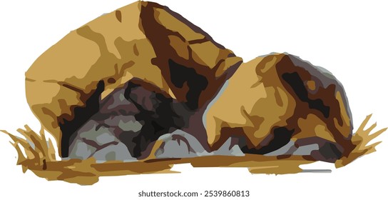 rock png or rock with white background	
