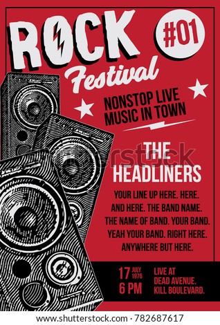 Rock Poster Template
