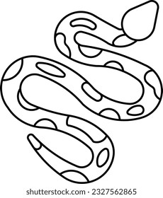 rock python python African rock python anaconda snake Outline