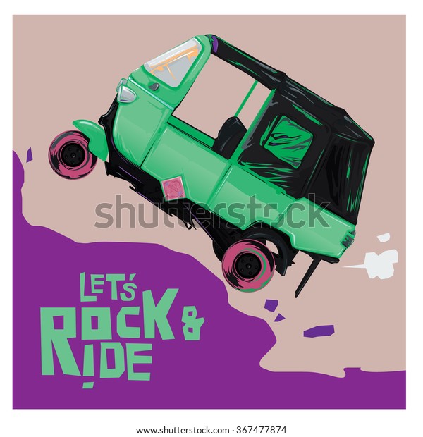 Rock, Ride and Race the
car