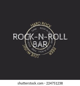 rock and roll bar stamp