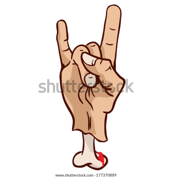 horns hand sign