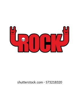  Rock and roll emblem isolated