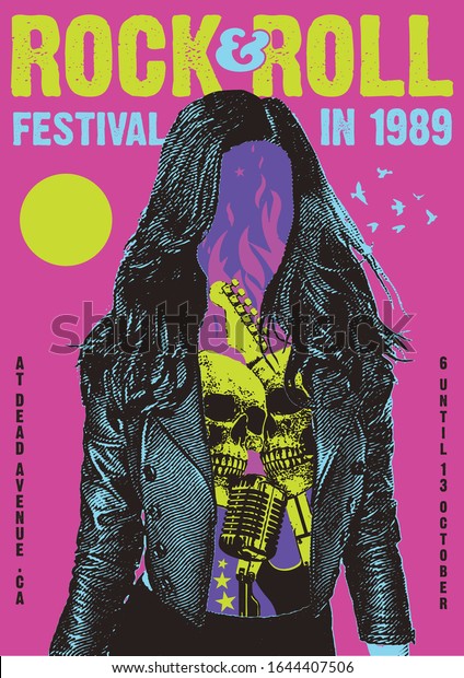 Rock and Roll\
Festival Gig Poster Flyer\
Template