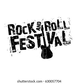 Rock and Roll Festival Vector Graphic