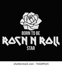 Rock and Roll Girl Female Fashion Slogan. Punk girl gang, Girl Gang patches, badges T-shirt apparels print tee graphic design.