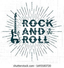 Rock and Roll Grunge Vintage