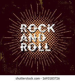 Rock and Roll Grunge Vintage