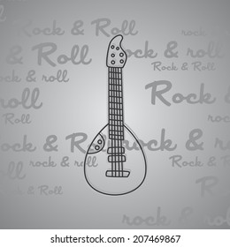 rock and roll guitar art