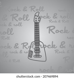 rock and roll guitar art