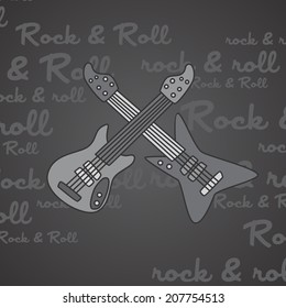 rock and roll guitar art