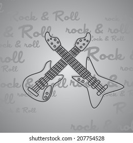 rock and roll guitar art