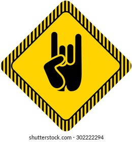 Rock and roll hand sign