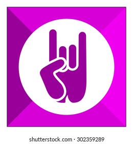 Rock and roll hand sign