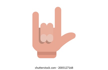 Rock and roll hand sign  icon vector image