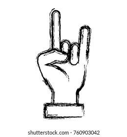 Rock and roll hand symbol