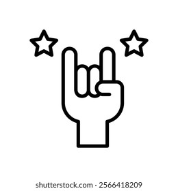 Rock And Roll icon. Event icon design. vector graphic