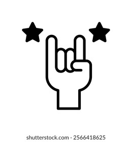 Rock And Roll icon. Event icon design. vector graphic