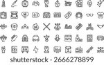 Rock and roll icons High-Quality Vector Icons Collection with Editable Stroke. Ideal for Professional and Creative Projects