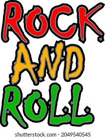 rock and roll motivational quotes t shirt design graphic vector 