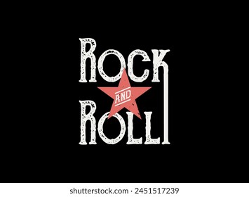 rock and roll motivational quotes t shirt design graphic vector
