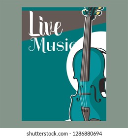 Rock and Roll Party Poster Flyer Template - Vector