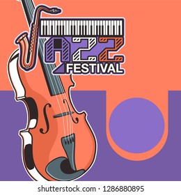 Rock and Roll Party Poster Flyer Template - Vector