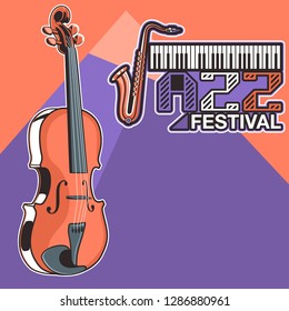 Rock and Roll Party Poster Flyer Template - Vector