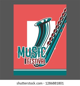 Rock and Roll Party Poster Flyer Template - Vector