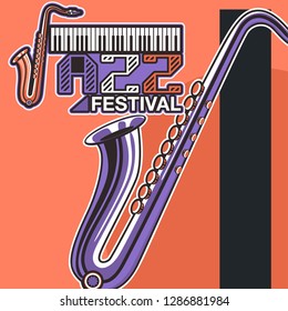 Rock and Roll Party Poster Flyer Template - Vector