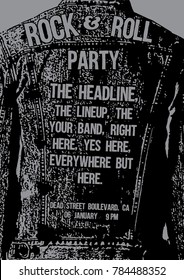Rock and Roll Party Poster Template