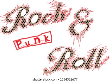 Rock and roll Patch Embroidery Design For Fashion Designer