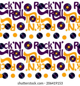  rock and roll seamless pattern 