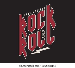 Rock And Roll Sign Endless fun tee shirt artwork